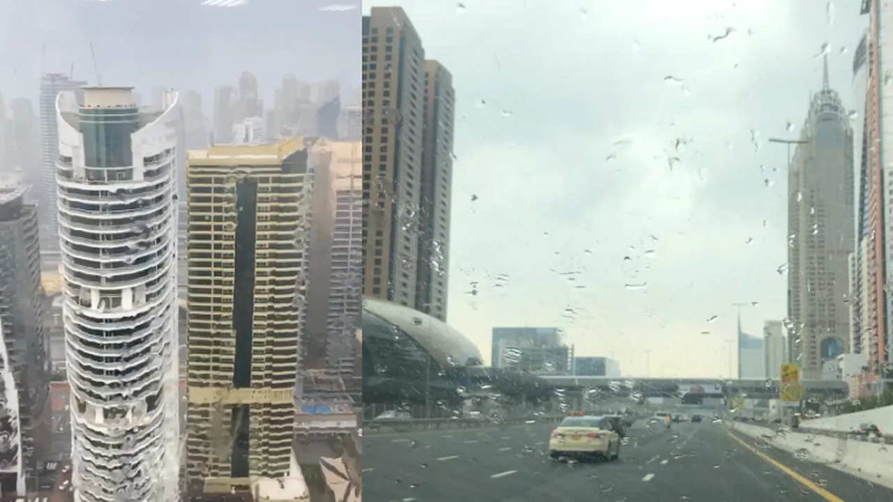 VIDEO Ploi comandate în Emiratele Arabe Unite, pentru a contracara temperaturi de 50 de grade Celsius