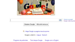 Google împlineşte 13 ani. Motorul de căutare sărbătoreşte cu un logo special