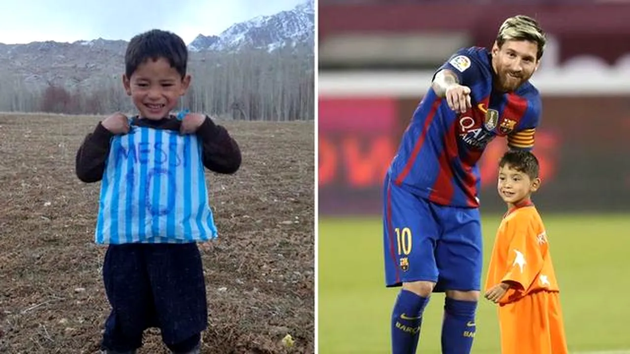 Întâlnirea cu Messi i-a schimbat viaţa, în rău. Ce s-a întâmplat cu băieţelul din Afganistan devenit faimos după ce şi-a făcut un tricou cu numele fotbalistului dintr-o pungă de plastic