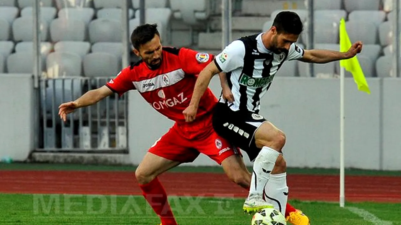 Universitatea Cluj - Gaz Metan Mediaş, scor 1-1, în Liga I