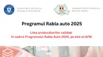 Producătorii aprobați în cadrul Programului Rabla Auto 2025. AFM a publicat lista