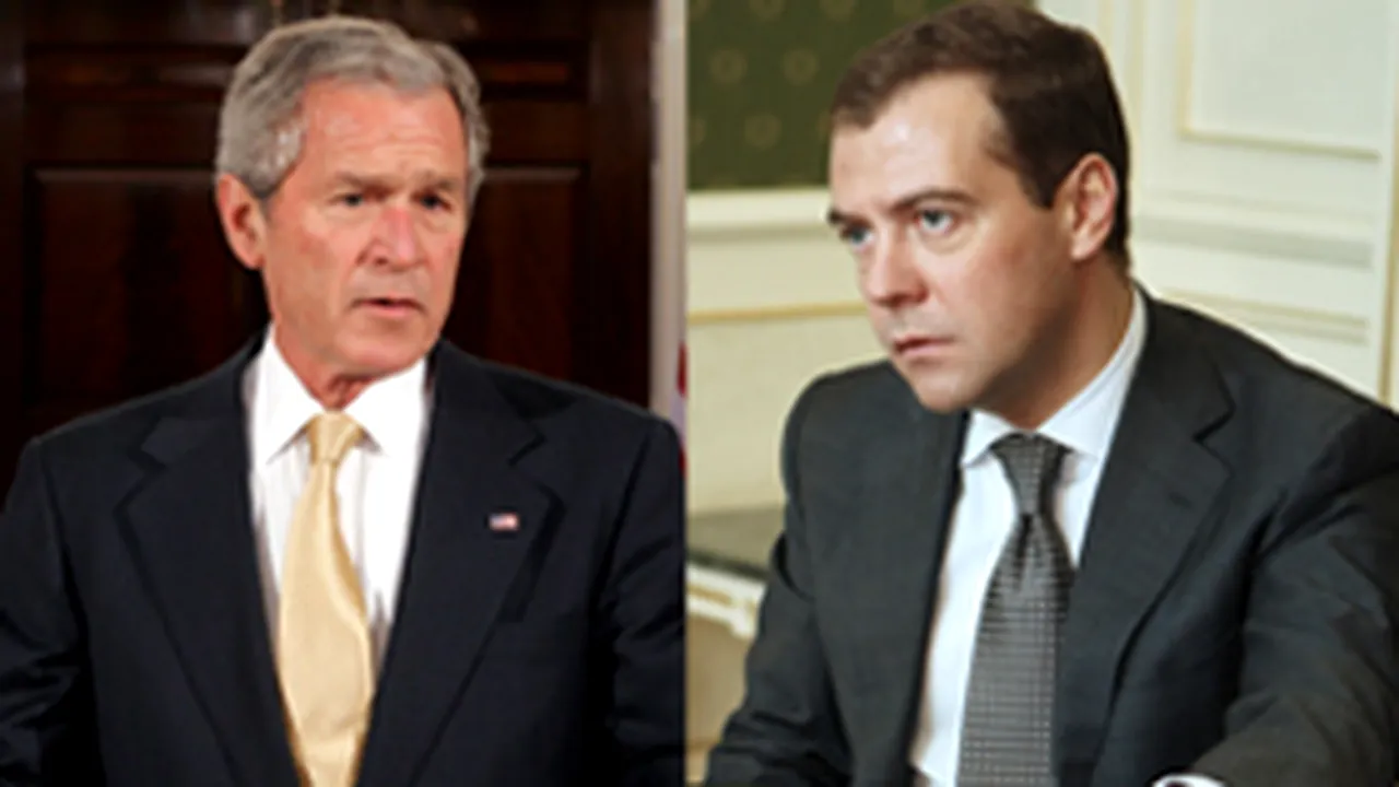 Bush se va întâlni şi cu Dmitri Medvedev în cursul vizitei la Soci