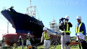 Un mic oraş japonez a început să dezmembreze epava unei nave, devenită un simbol al tsunamiului - FOTO