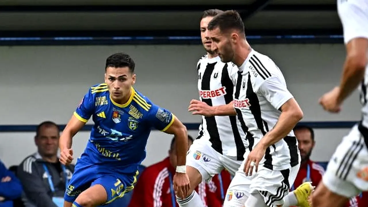 Superliga de fotbal. U Cluj revine spectaculos, dar nu trece de Unirea Slobozia