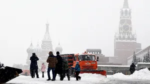 O adevărată iarnă rusească: Record de zăpadă la Moscova