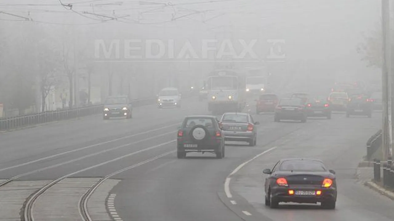 COD GALBEN DE CEAŢĂ în mai multe judeţe din ţară. Vizibilitatea, redusă sub 50 de metri