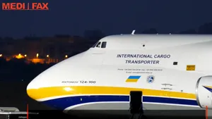 Premieră: Gigantul Antonov AN124 încărcat cu echipamente medicale aterizează în România pe 7 aprilie 