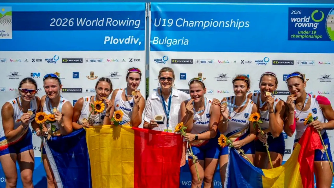 România, pe primul loc în lume la Mondialele Under19 de canotaj