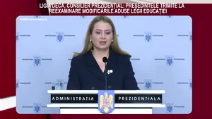 DECLARAŢIA ZILEI Ligia Deca, consiler prezidenţial: Preşedintele trimite la reexaminare modificările aduse Legii Educaţiei