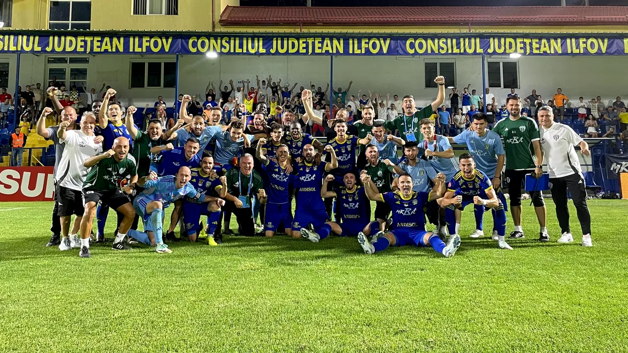 Superliga de fotbal: Unirea Slobozia a învins Gloria Buzău cu un gol înscris în prelungiri