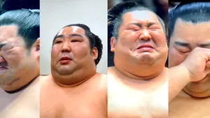 VIDEO: Momentul în care un luptător de sumo izbucneşte în lacrimi după o victorie neaşteptată