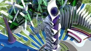 Parc de distracţii cu montagnes russes, planetarium şi studiouri de simulare spaţială, în Bucureşti