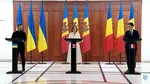 Nicușor Dan, Maia Sandu și Volodimir Zelenski, declarații comune la Chișinău. Zelenski: „Moldova, Ucraina și România sunt aliați naturali”
