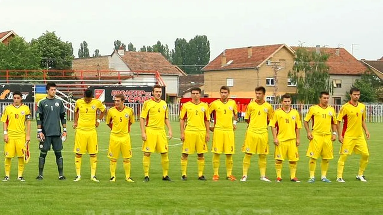 Lotul naţionalei de tineret pentru meciul amical cu Moldova