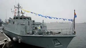 Noul vânător de mine marine al României, prezentat vineri în Portul militar Constanţa