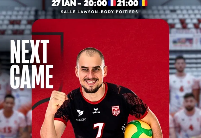 SPORT Dinamo joacă în Franța, cu Poitiers, pentru calificarea în sferturile CEV Cup la volei masculin