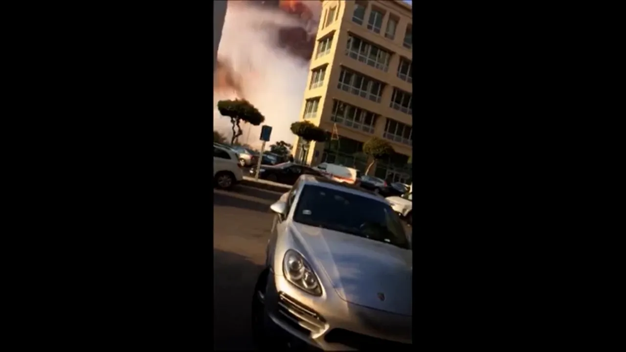 Momentul exact al exploziei catastrofale din portul Beirut. VIDEO