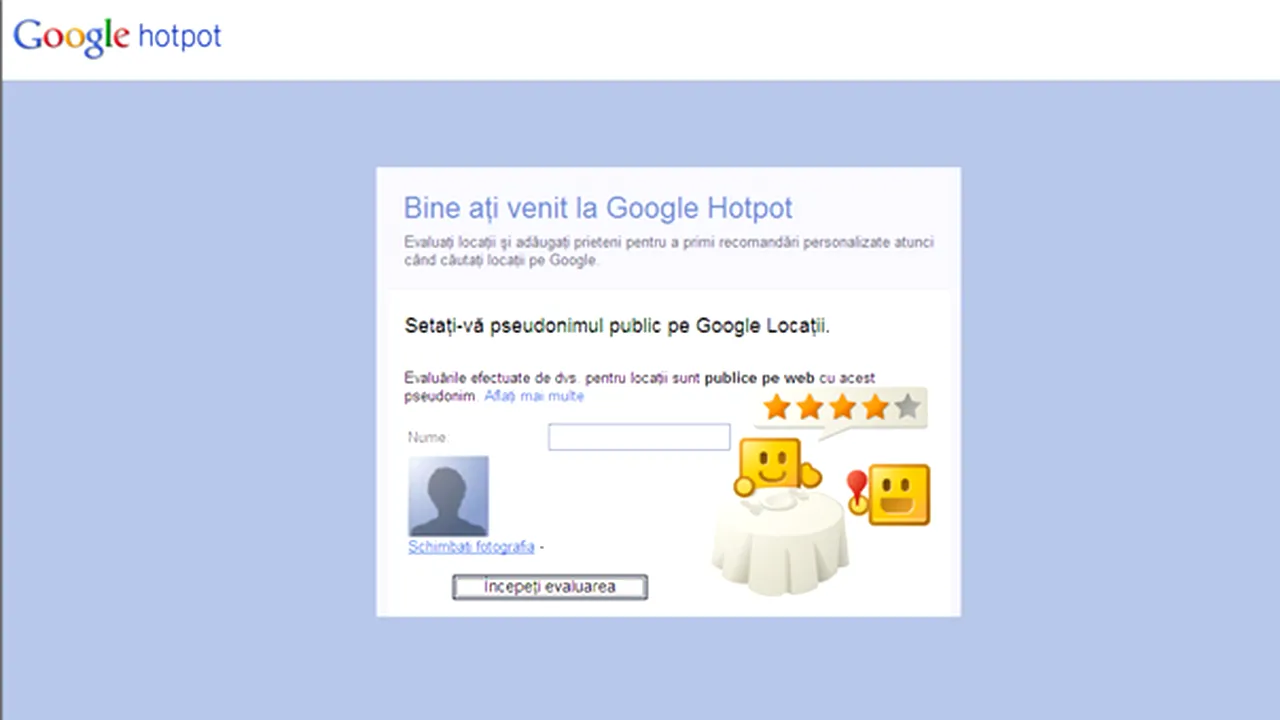 Poţi acorda note pentru restaurante, hoteluri şi cafenele, prin Google Hotpot