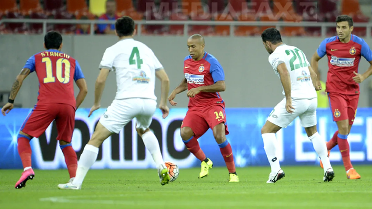Steaua a primit 2,65 milioane de euro pentru participarea în Liga Europa anul trecut
