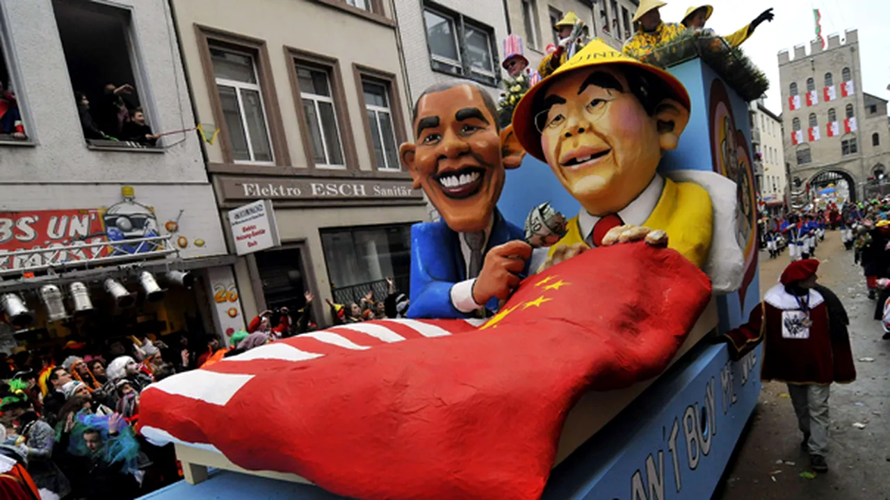 Silvio Berlusconi şi Barack Obama, vedete la carnavalul de la Koln - FOTO