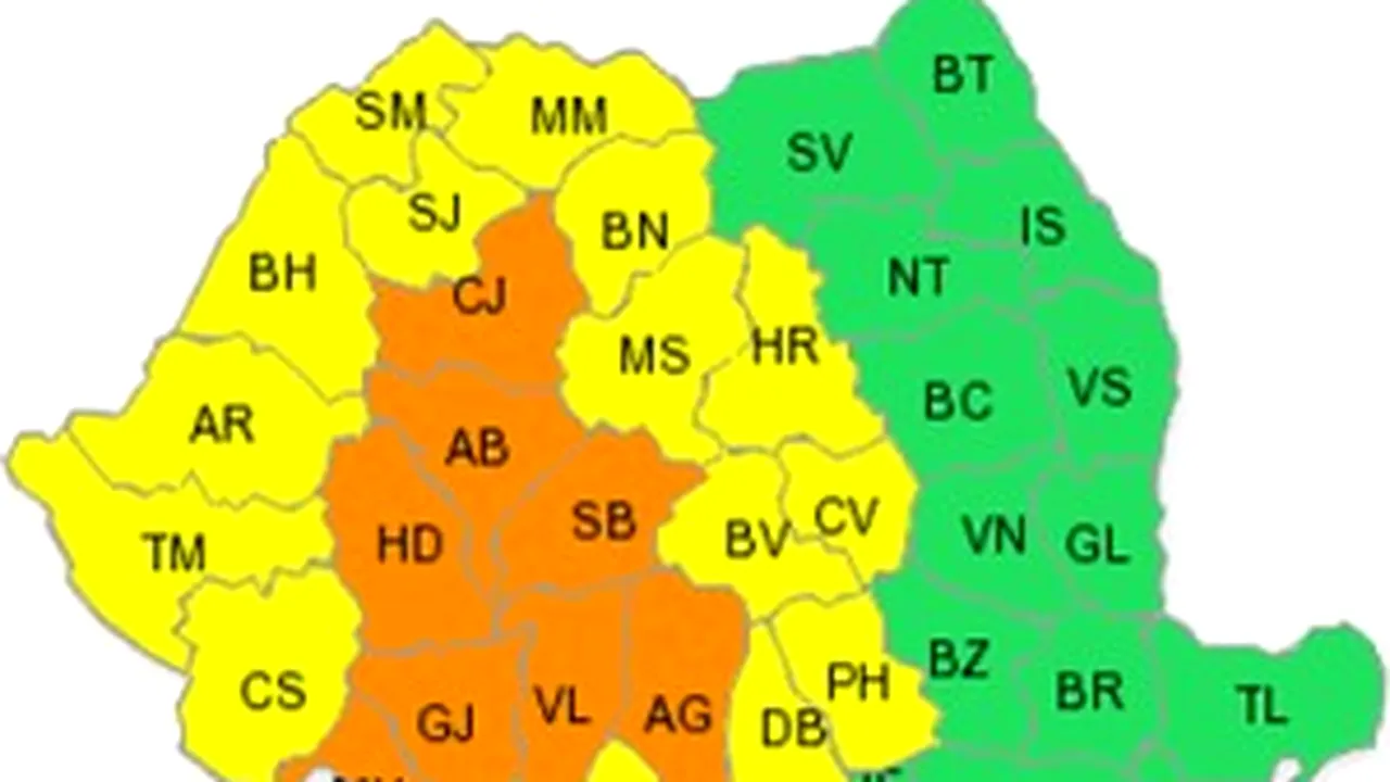 Romania Gets Code Orange Weather Warning For Rain, Thunderstorms