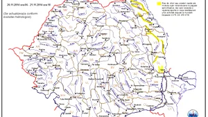 Cod galben de inundaţii pe râuri din Botoşani, Iaşi, Vaslui, Bacău şi Galaţi