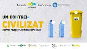 Asociaţia OIREP Ambalaje, în parteneriat cu Ministerul Mediului, Apelor şi Pădurilor, lansează campania naţională Un’ Doi Trei