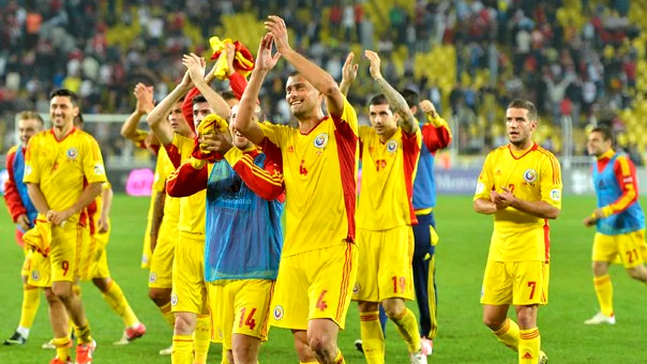 Echipa naţională a României a urcat 9 locuri în clasamentul FIFA, până pe poziţia 37. Topul primelor zece reprezentative 