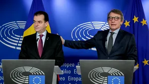 Ludovic Orban s-a întâlnit la Bruxelles cu David Maria Sassoli. Subiectele discutate de cei doi