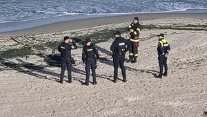 Fragment de dronă semnalat în zona plajei Tuzla. Scafandri de luptă EOD, trimiși pentru evaluare pirotehnică