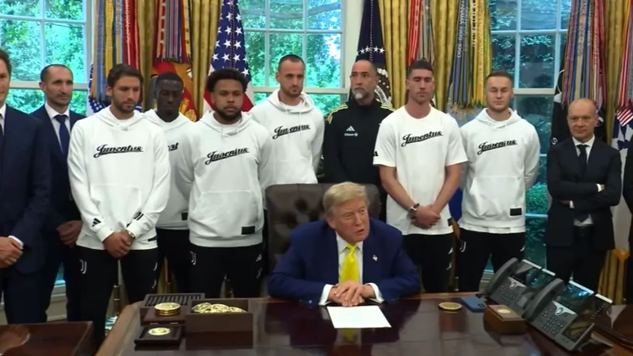Trump i-a întrebat pe jucătorii lui Juventus despre sportivii transgender la vizita de la Casa Albă