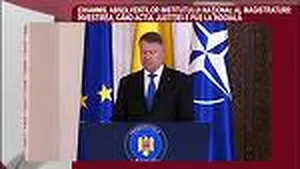 DECLARAŢIA ZILEI: Klaus Iohannis, la ceremonie a magistraţilor, de la Cotroceni: Învestirea, când actul de justiţie e pus la îndoială