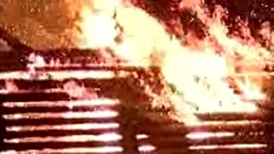 O pensiune din Eforie, distrusă de un incendiu
