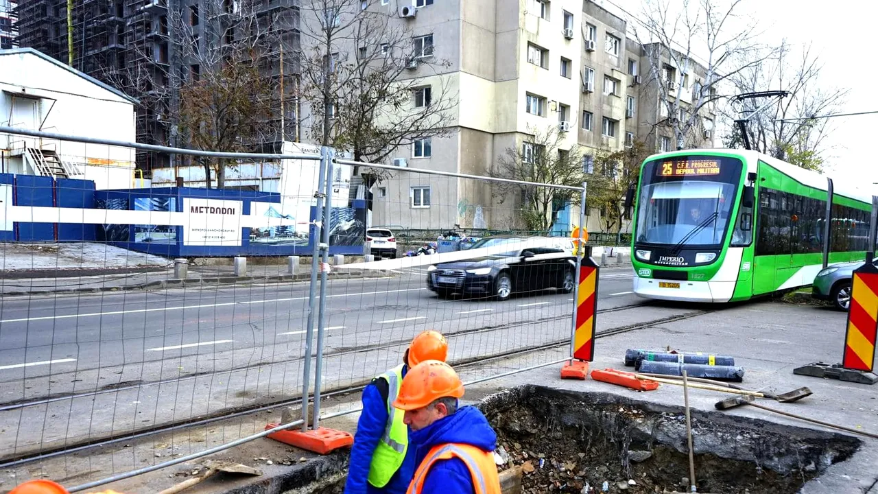 Circulaţia pe linia 25 a tramvaiului se va face de luni pe ambele sensuri pe bulevardul Timişoara