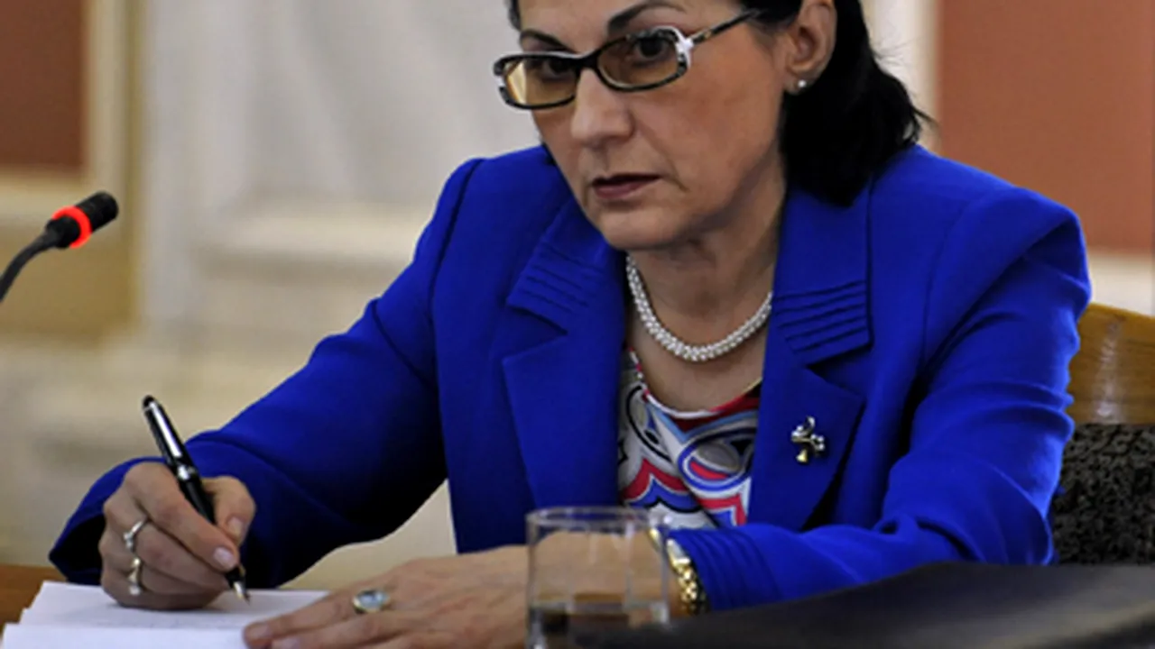 Andronescu prezintă, luni, în BPN, legile educaţiei, care intră apoi în dezbatere publică