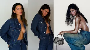 FOTO-VIDEO. Kylie Jenner, pictorial îndrăzneţ. A pozat topless într-o campanie ce promovează o colecţie denim