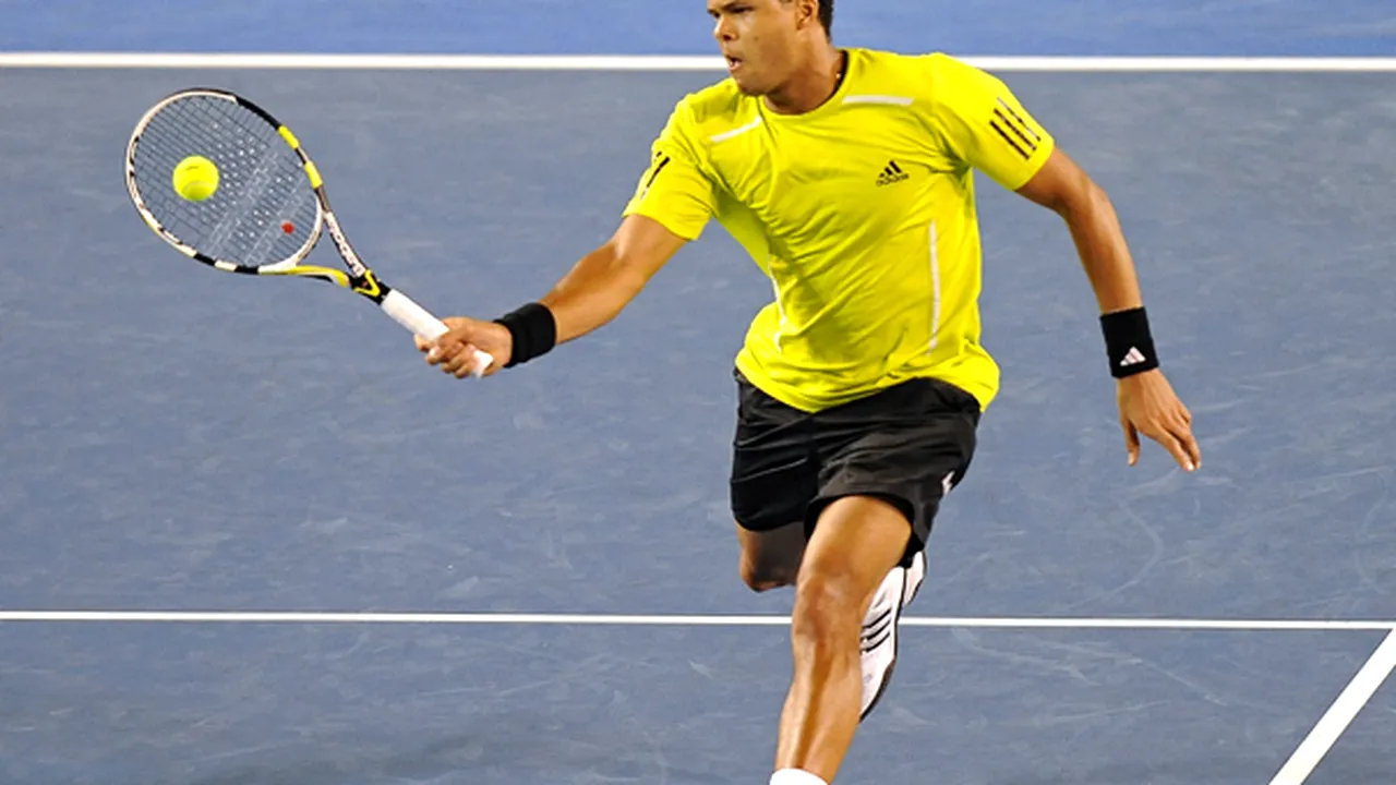 Jo-Wilfried Tsonga s-a calificat în semifinale la Australian Open
