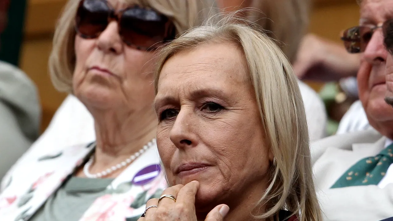 Martina Navratilova, diagnosticată cu cancer de gât şi de sân în stadiu incipient