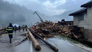Cod roșu de vânt puternic în Caraș-Severin. Rafalele depășesc 90 km/h în 15 localități