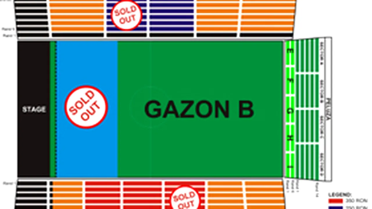 Biletele în faţa scenei la concertul Metallica - sold out
