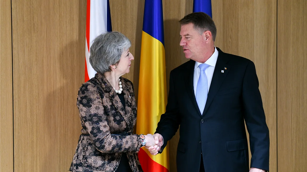 Preşedintele Klaus Iohannis a avut o întrevedere cu premierul britanic, Theresa May | FOTO, VIDEO