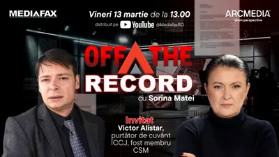JUSTIȚIE OFF The Record I Invitat: Victor Alistar, purtător de cuvânt ÎCCJ, fost membru CSM