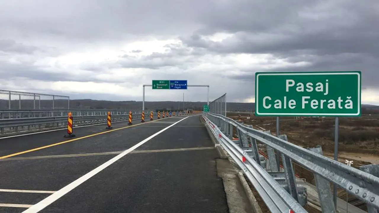 Alunecare de teren pe lotul 4 al Autostrăzii Lugoj-Deva, aflat în construcţie. CNAIR: Solul este destul de instabil