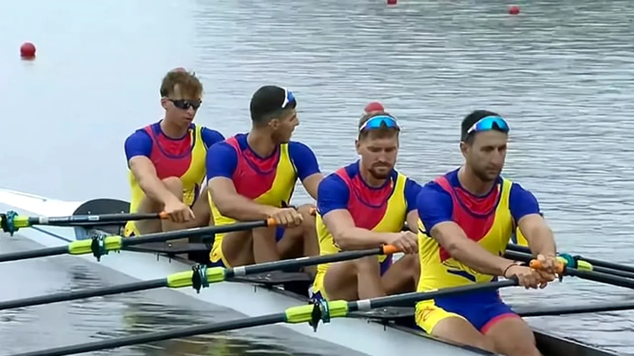Paris 2024 - Canotorii echipajului României de patru vâsle masculin va evolua în recalificări