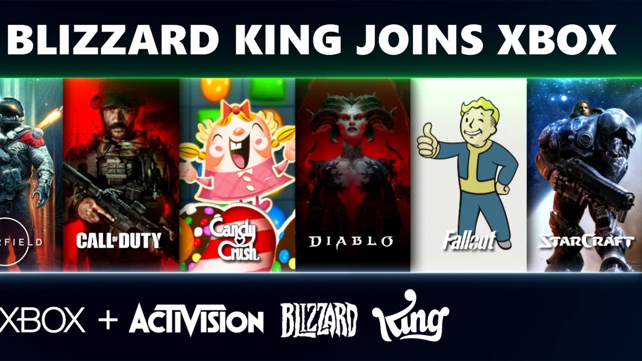 Microsoft a achiziţionat Activision-Blizzard-King. Comunităţile de fani Call of Duty, Halo, Fallout şi Overwatch se unesc 
