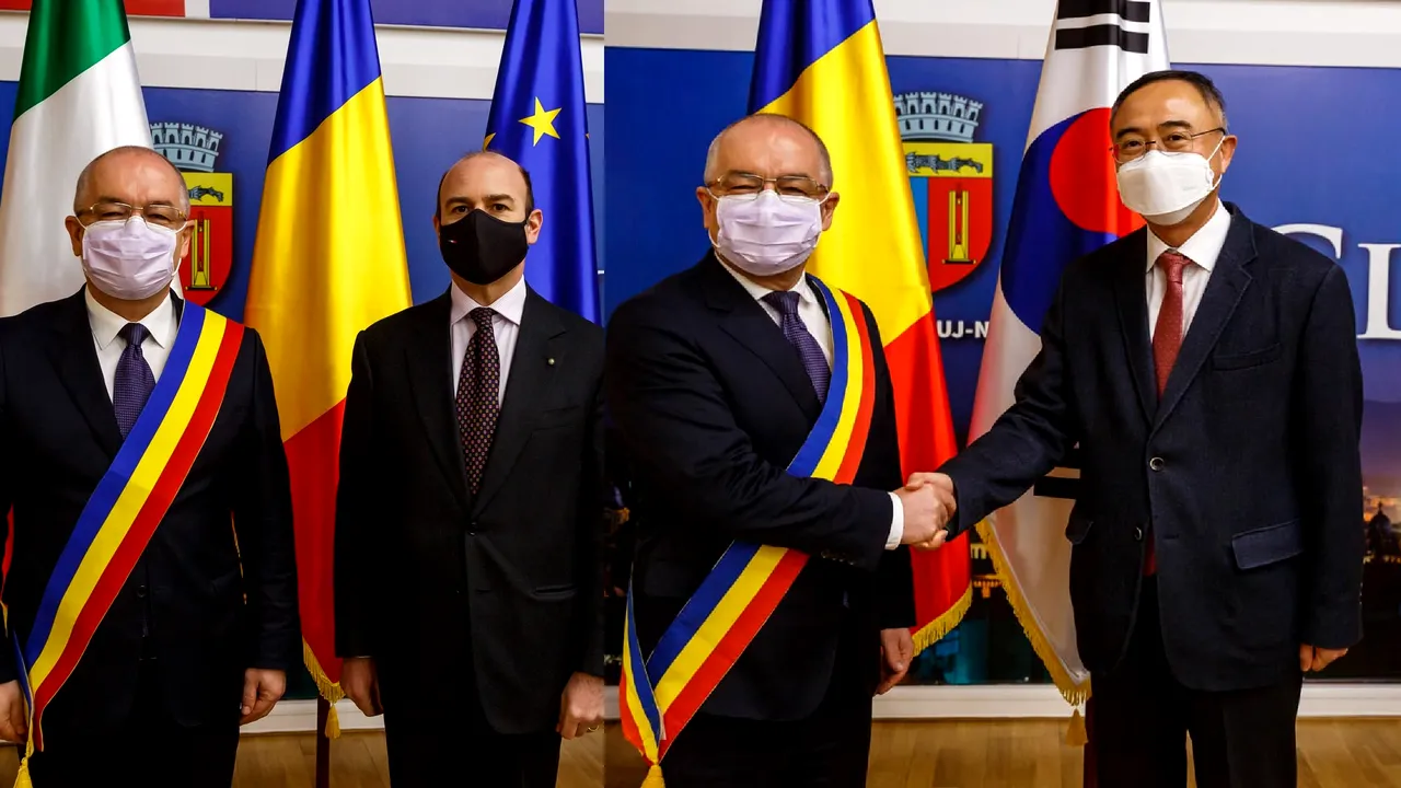Emil Boc a fost vizitat de ambasadorii Italiei şi Coreii de Sud 
