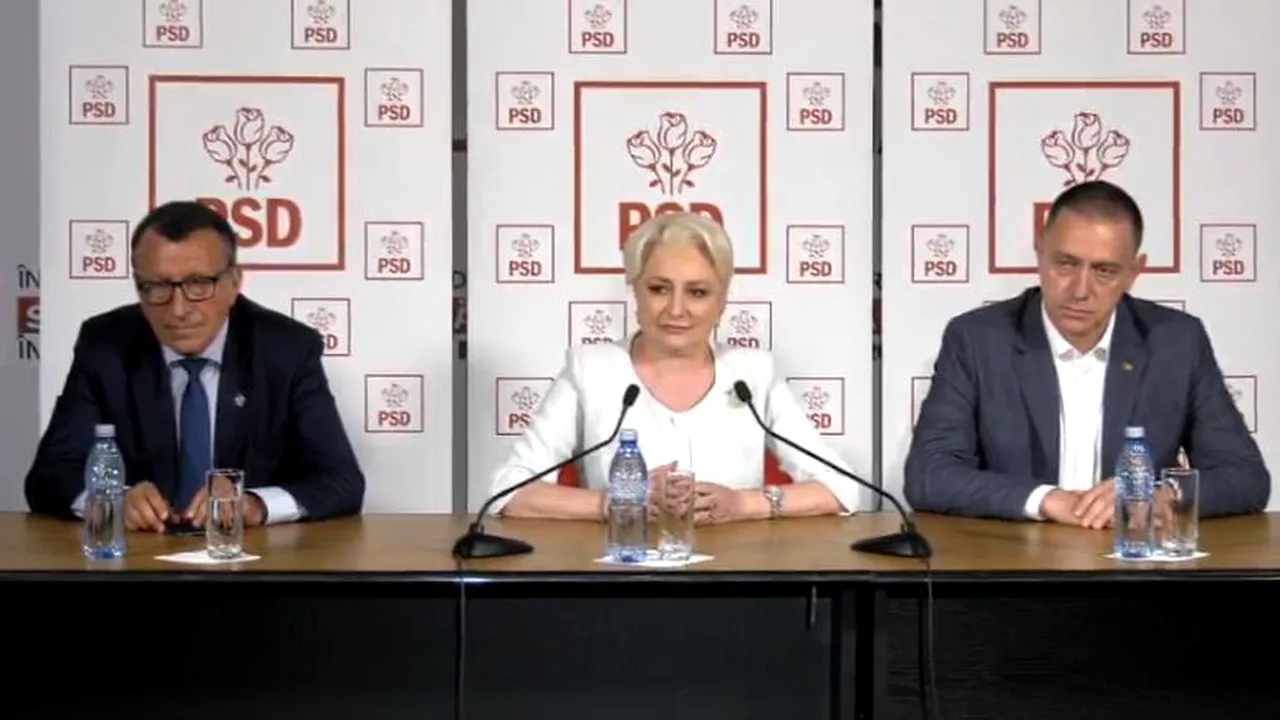 Viorica Dăncilă anunţă schimbările din PSD, după şedinţa CEx: Un nou preşedinte executiv şi secretar general/ Propunerile de noi miniştri
