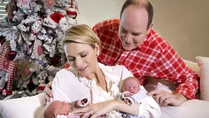 PRIMELE IMAGINI cu gemenii prinţului Albert al II-lea de Monaco - FOTO