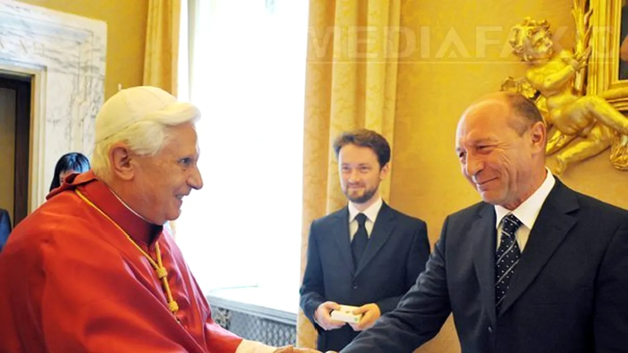 Băsescu în vizită oficială, vineri, la Vatican. Şeful statului va avea o convorbire tete-a-tete cu Papa Benedict