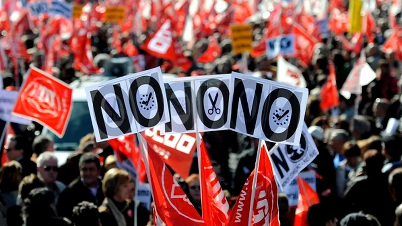 Zeci de mii de persoane au manifestat în Spania împotriva reformei muncii